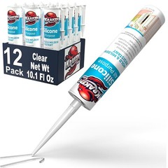 Kraken Bond RTV Silicone (10.1 fl oz) 12 Pack | Waterproof Caulk | Transparent