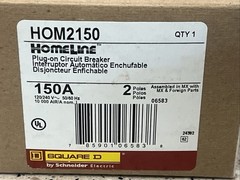 Square D Homeline HOM2150 Plug-On Circuit Breaker 2P 150A NEW IN BOX *US SELLER
