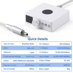 NSK Style Dental Brushless LED Electric Micro Motor 1:1/1:5/16:1 Handpiece