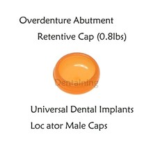US Dental overdenture Locator Abutment Retention Caps Male Cap Inserts Set