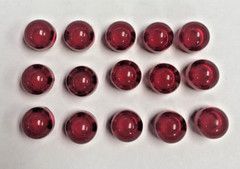15) Dialco Dialight 052-0991 Red Lens, Lot of 15 pcs.