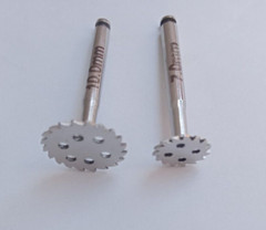 Dental Saw Disk Cutting Tool Set 2pcs 7mm & 10mm Latch Type 0.3mm