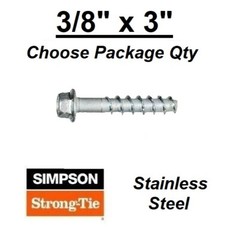 3/8″ x 3″ Stainless Steel THD373000H4SS Titen HD HeavyDuty Concrete Screw Anchor
