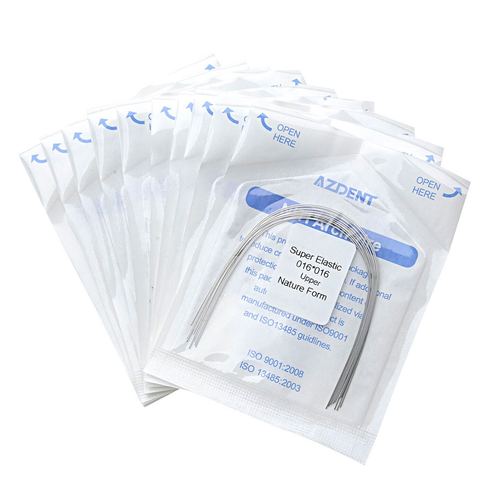 AZDENT Dental Orthodontic Arch Wires Super Elastic Niti Nature Form Rectangular