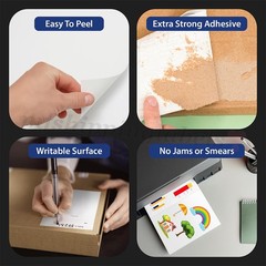 8.5×5.5 Half Sheet Shipping Labels Self Adhesive Sticker Laser & Inkjet Printers