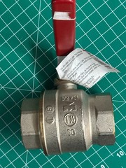NOS Proline 107-007NL 1-1/2″ FIP x 1-1/2″ Brass FIP Ball Valve Full Port Lever