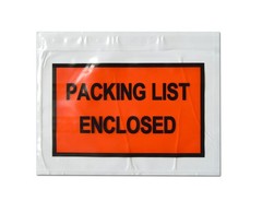 Packing List Pouches Shipping Label Panel/Full Face Enclosed Envelopes Adhesive