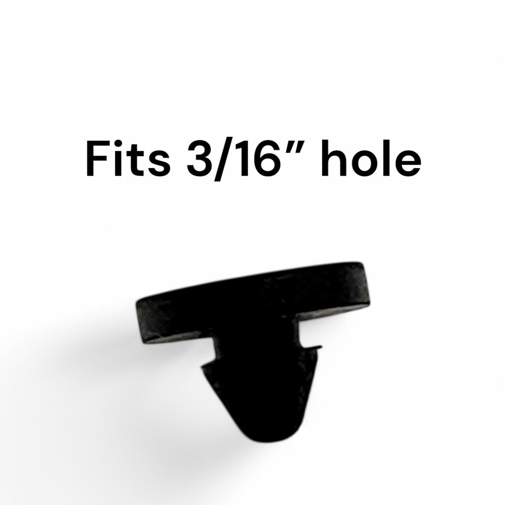 Small Rubber Push-in Ridged Stem Bumpers 1/2″ Diam – Feet – Fits 3/16″ Hole