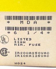 Box of 100 Bussmann MDA6-1/4 Fuses 6-1/4 Amp 250 Volt Slow Blow 1/4″ x 1-1/4″