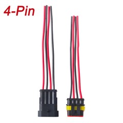 2/3/4/6-Pin Way Car Waterproof Male Female Electrical 18AWG Wire Connector Plug