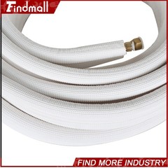 Findmall 50 FT Mini Split Line Set 1/4″ – 3/8″ Copper Insulated Coil