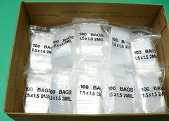 6000 Reclosable Bags 1-1/2″ 2mil Clear Top Seal Small Poly Baggies 1.5 x 1.5″
