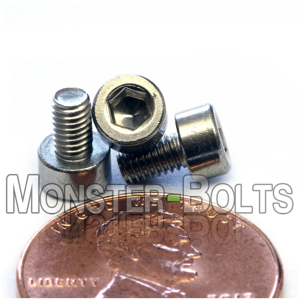 M3 Stainless Steel Socket Head Cap Screws, A2 / 18-8 Metric DIN 912, 0.50 Coarse