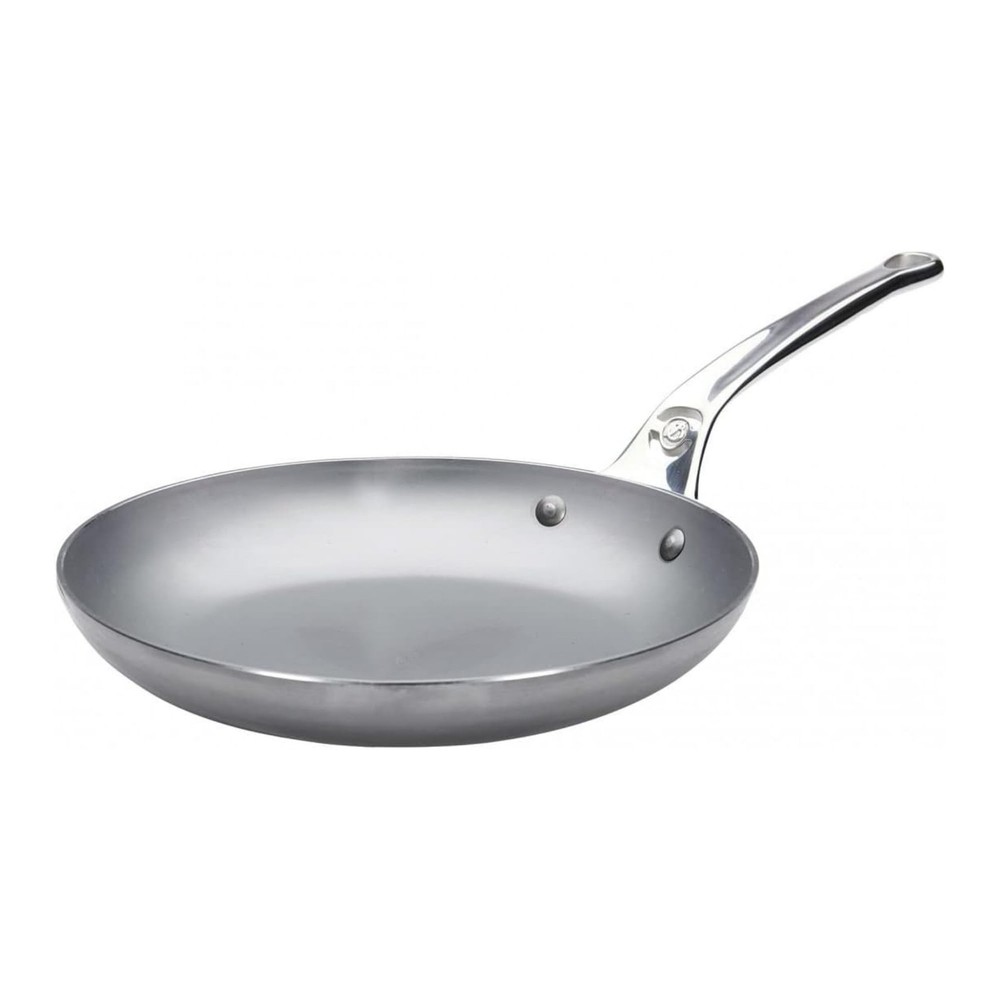 de Buyer MINERAL B Pro Carbon Steel Omelette Pan – 9.5” Diameter, 7.7̶