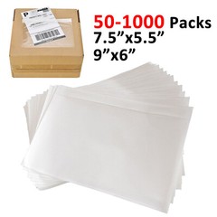 7.5×5.5 6×9 Clear Packing List Envelopes Invoice Shipping Label Adhesive Pouches