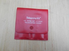 Starrett No. S579G Set of Four Telescoping Gages in Red Carry Pouch Made in USA