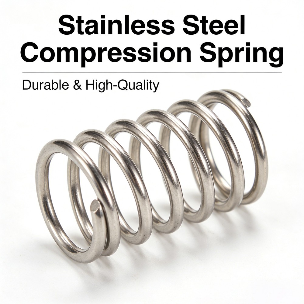 A2 Stainless Steel Heavy Duty Compression Spring 2mm Wire Diameter Various Sizes