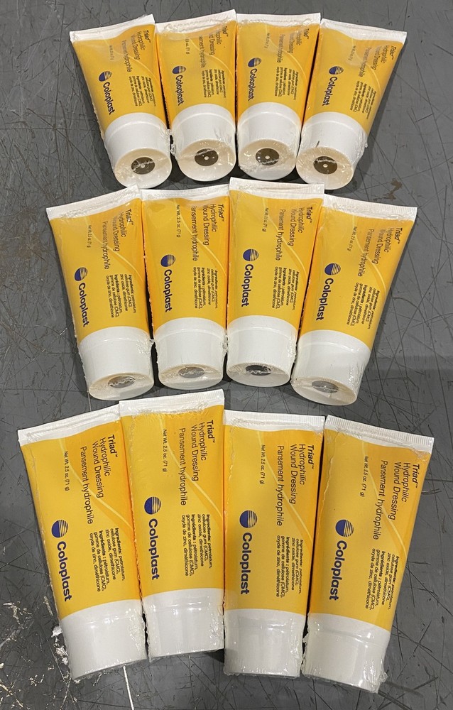 12 Coloplast Triad 2.5 Oz. Hydrophilic Wound Dressing Paste With CMC 1964