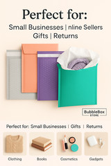 ANY SIZE POLY BUBBLE MAILERS SHIPPING MAILING PADDED BAGS ENVELOPES COLOR