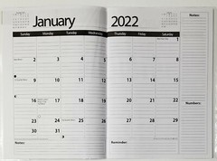 2022 Monthly planner, 6 1/2 in x 9 1/4 in