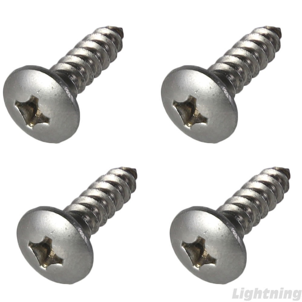 Truss Head Sheet Metal Screws 316 Stainless Steel Marine #12 X 1″ Qty 100