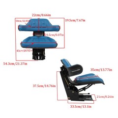 Blue Tractor Suspension Seat Fits For Ford /New Holland John Deere