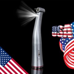 Dental 1:5 Increasing Contra Angle Fiber Optic Handpiece w/E-type Electric Motor