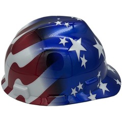 MSA Freedom Series Cap Style Hard Hat StazON Suspension – Stars and Stripes
