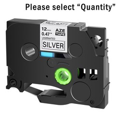 20x TZe-931 Black on Silver 1/2″ TZe Tapes Compatible For Brother PT Cube