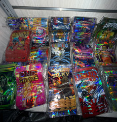 3.5g Mylar Bags ZA with Design Packs Smell Proof Packaging 50pk