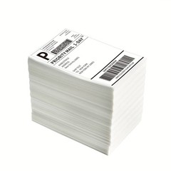 Fanfold 4 x 6 Direct Thermal Labels White Perforated Shipping Labels，Perforated