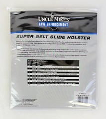 Uncle Mike’s Super Belt Slide Holster Size 1 Black Ambidextrous 8601-0