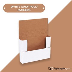 White Easy-Fold Mailers 9 5/8 x 6 5/8 x 2 1/2″ ECT-32B 50/Case