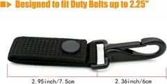 MOLLE Duty Belt Key Holder with Slip Pocket & Metal Clip for Security Pros