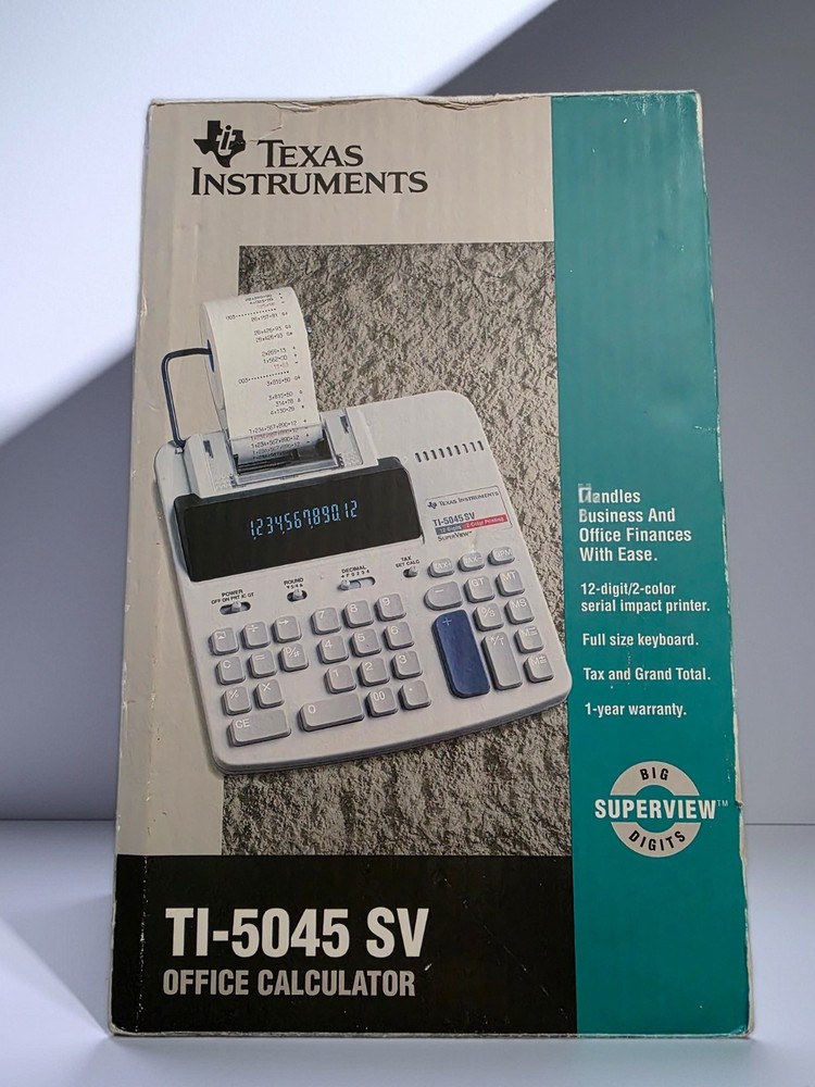 Texas Instruments | TI-5045 SV | Office Calculator | 2 Color Print with 1 Roll
