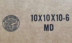 Bundle of 25 – Cardboard Shipping Boxes 10x10x10″ Edge Crush 32 Packing Supplies