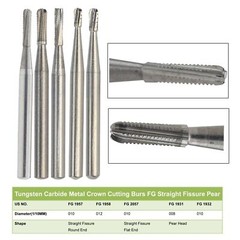 Wave Dental Carbide Bur FG330 Round 1/4 2 4 6 8 557 Friction Grip High Speed Bur