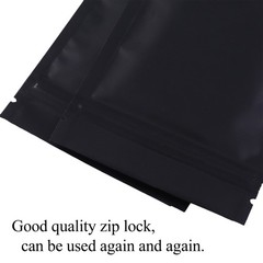 QQ Studio Foil Matte Packaging Bags With Zipper Seal Pouch for Beauty Products