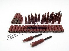 52 PC MINI SANDING CONE ENGINE PORTING ASSORTMENT KIT 80 and 120 Grit 25,000 rpm
