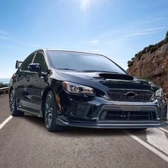 Front Bumper Lip Splitter Fits 2015-2021 WRX STI Unpainted Black PP