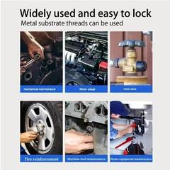 LOOLIFL Blue Thread Locker 243 Nuts-Bolts Locker, Screw Adhesive Lock Tight Seal