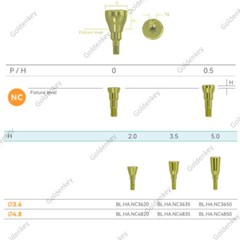 NC Dental Mini Healing Abutment Cap NC Fit Straumann ITI Yellow