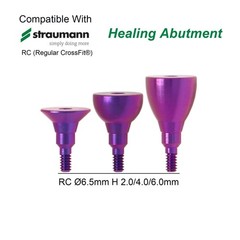 US Dental Healing Abutment Cap Fit Straumann ITI BLT/BL Implants RC NC Titanium