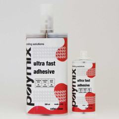 Polymix Universal Black Semi Rigid Plastic Repair & Adhesive Cartridge 50ml