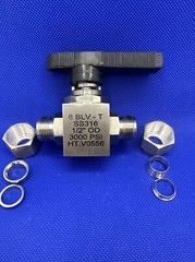 Stainless Steel Tubing Ball Valve 1/2” Tube Compression 3000 PSI Double Ferrel