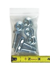 100 Heavy Duty Resealable Zipper Zip Top Lock 3″x4″ Plastic PCGS FDA Bags 8 MIL