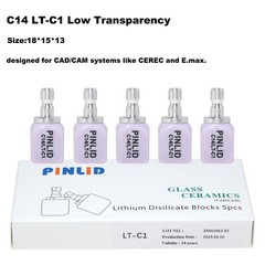 US Dental C14 HT/LT Emax Glass Ceramic Blocks Lithium Disilicate CAD/CAM CEREC