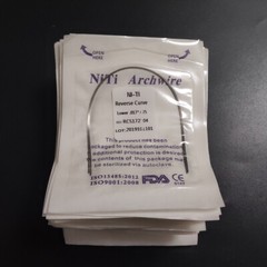 Dental Orthodontic Reverse Curve Arch Wires Super Elastic Niti Rectangular Wires