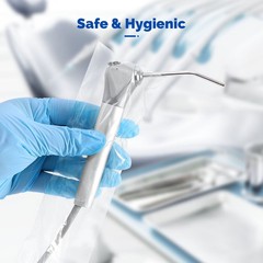 500PCS Dental Air Water Syringe Sleeves Plastic Covers Protective Barrier Clear