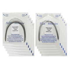 100PCS Dental Orthodontic Arch Wire Niti Super Elastic Round Rectangular Ovoid